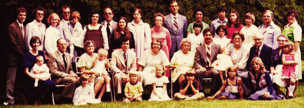 Oman family reunion photo from 1979
